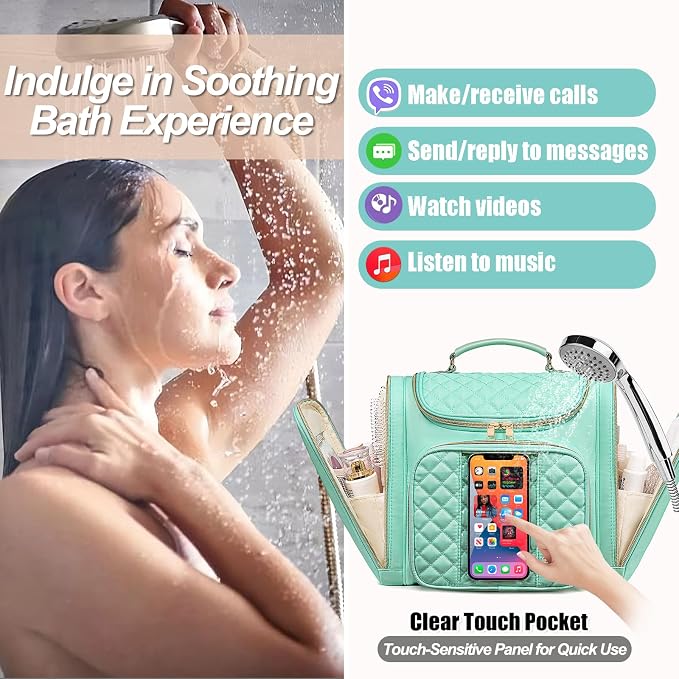 Travel Toiletry Bag for Women, Hanging Toiletry Bag, Bathroom Bag Portable - Image 2