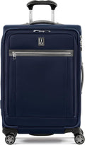 Travelpro Platinum Elite Softside Expandable Checked Luggage, 8 Wheel Spinner by Travelpro