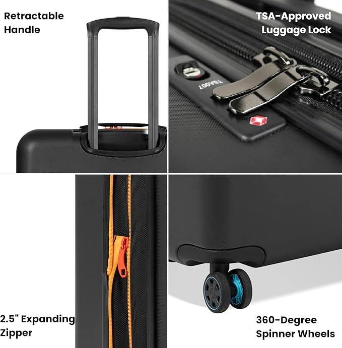 Sherpani Meridian, 29 Inch Travel Hardside Luggage, Durable Hardshell Luggage - Image 2