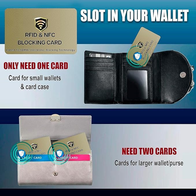 SaiTech IT 20 Pack RFID Cards One Card Protects Entire Wallet Purse - Image 5