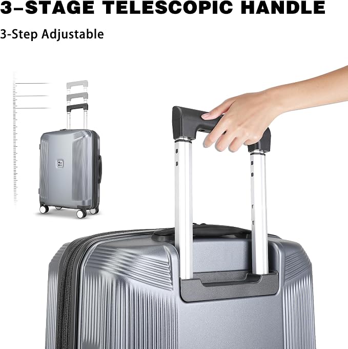 28 Inch Luggage with Spinner Wheels, Lightweight Expandable PC Hardside Large - Image 5