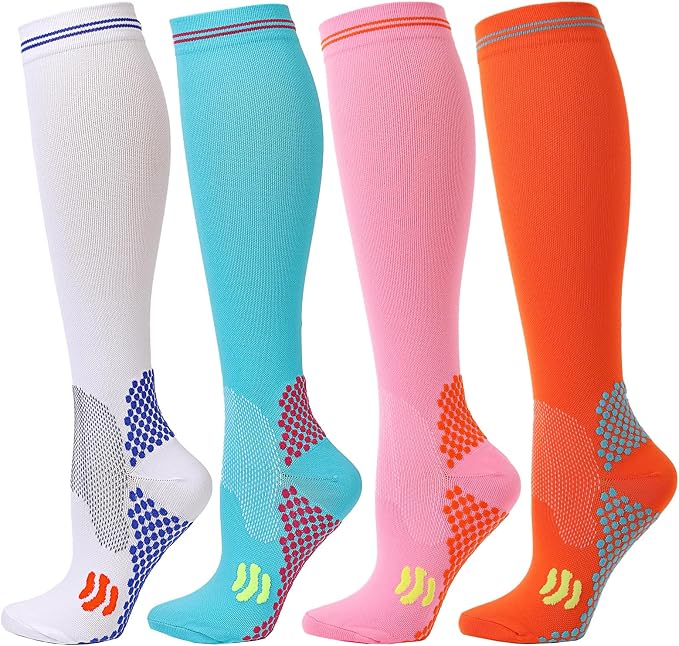 Kickticks 4 Pairs Compression Socks by Kickticks