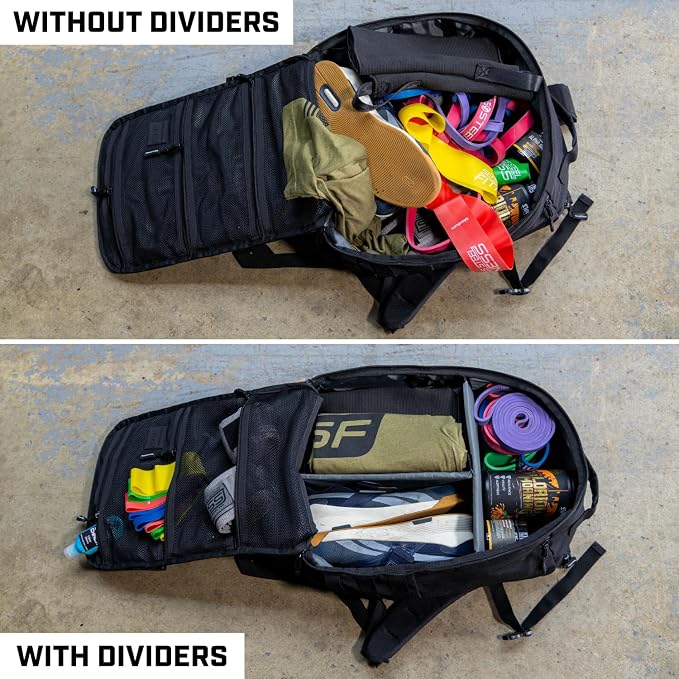 SERIOUS STEEL FITNESS Gym Bag, Rip-Resistant Fabric, Heavy Duty - Image 6