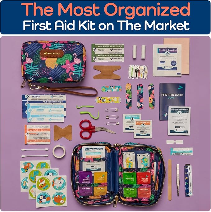 KeepGoing Travel First Aid Kit for Kids – 130 Pc. for Car, Diaper Bag & Backpack - Image 3