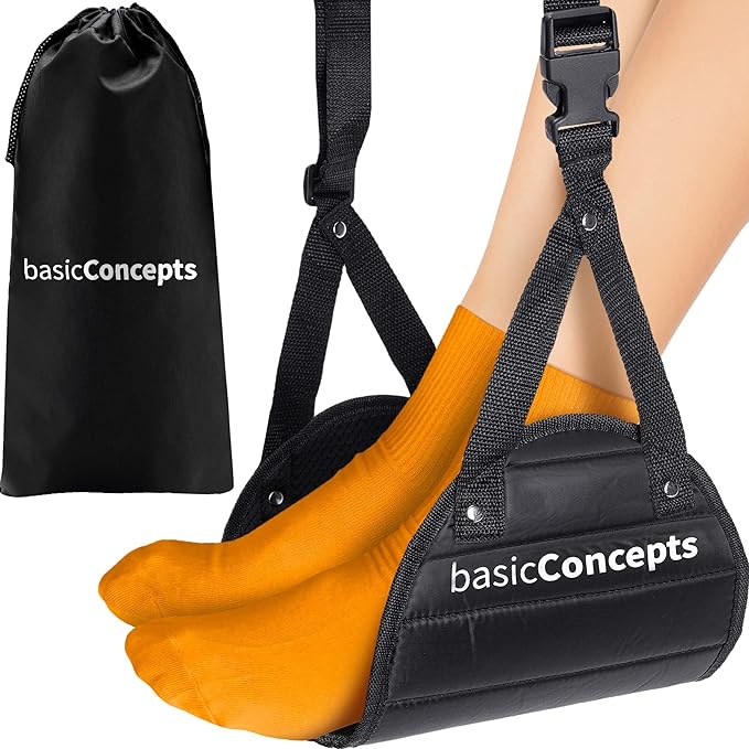 Airplane Foot Hammock, Perfect Airplane Footrest to Relax Your Feet | Foot by BASICCONCEPTS