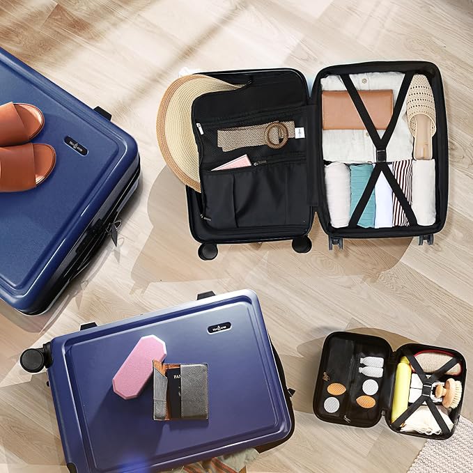 Hard Shell Luggage Sets with Spinner Wheels 4 Piece, Expandable Large Suitcases - Image 8