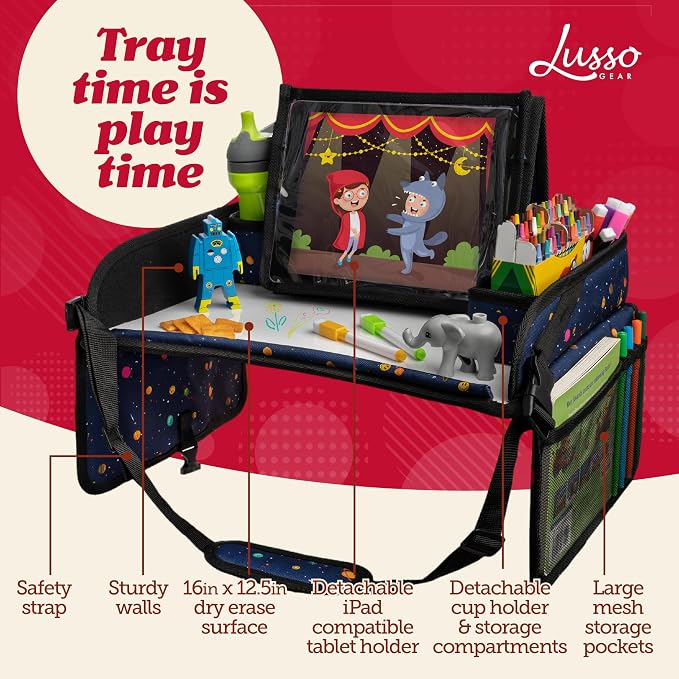 Lusso Gear Car Seat Activity Tray - Image 3