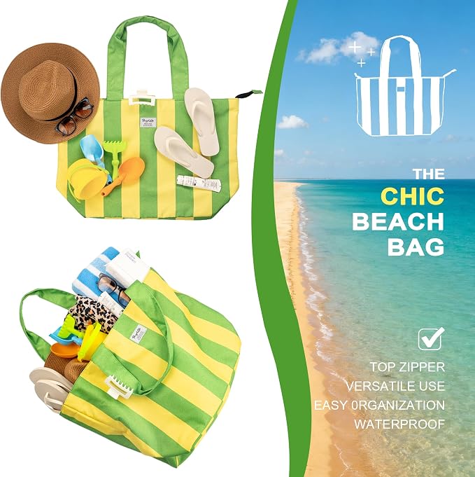 Beach Bags Waterproof Sandproof, XL Large Pool Tote Bag - Image 7