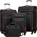Coolife Luggage 4 Piece Set Suitcase TSA Lock Spinner Softshell lightweight by COOLIFE