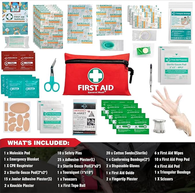 General Medi Mini First Aid Kit, 110 Piece Small First Aid Kit - Image 2