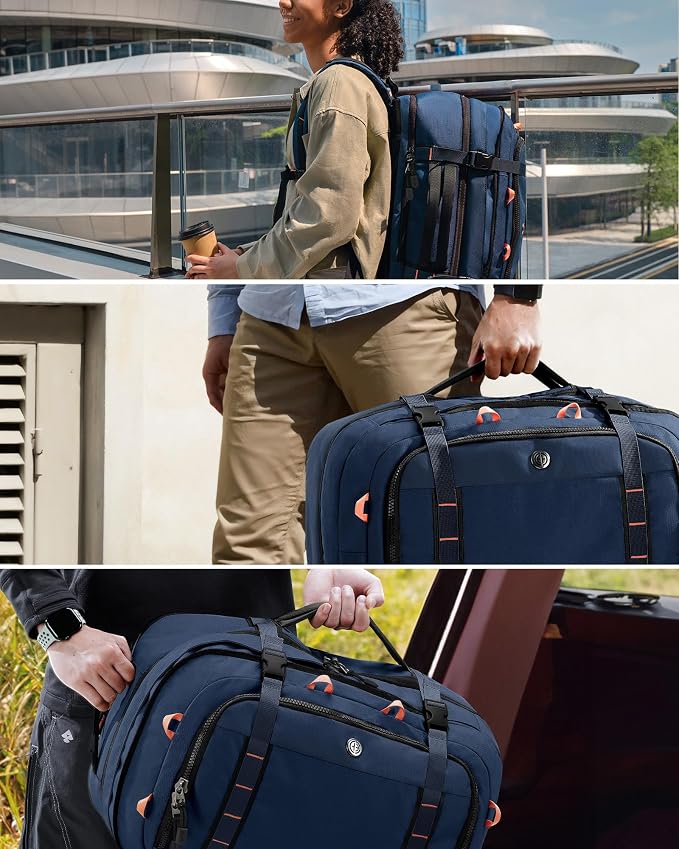 Tolaccea Travel Laptop Backpack, TSA Flight Approved Carry On Travel Duffel - Image 2