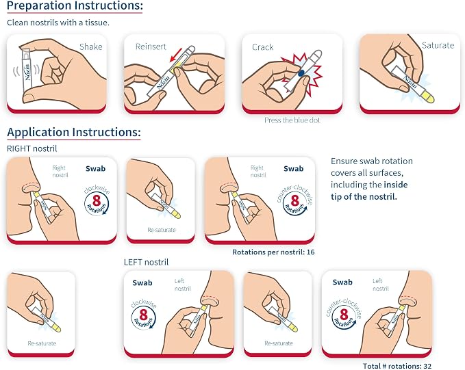 Nozin® Nasal Sanitizer® Antiseptic Popswab® Ampules 10ct Pack | Kills 99.99% of - Image 2