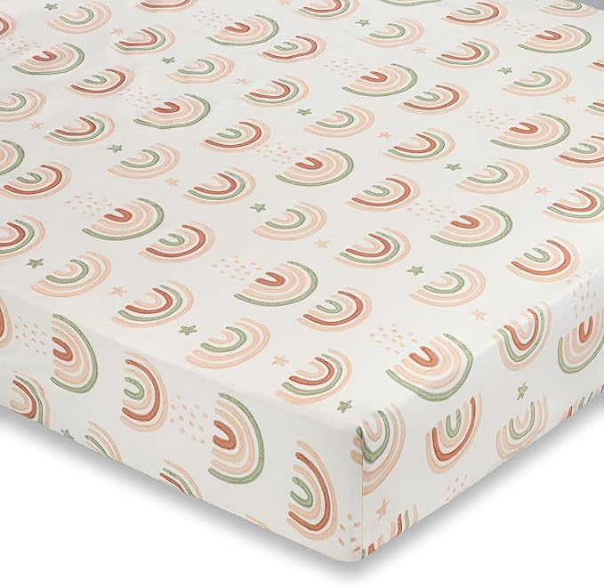 Crane Baby 100% Cotton Breathable Fitted Baby and Toddler Sheet by CraneBaby