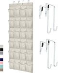 GORILLA GRIP Over the Door Shoe Organizer, 24 Large Breathable Mesh Pockets by GorillaGrip