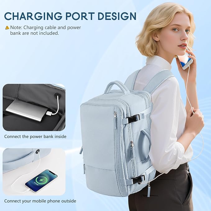 Beraliy Large Travel Backpack Women, Airline Approved Backpack, Carry On luggage - Image 4