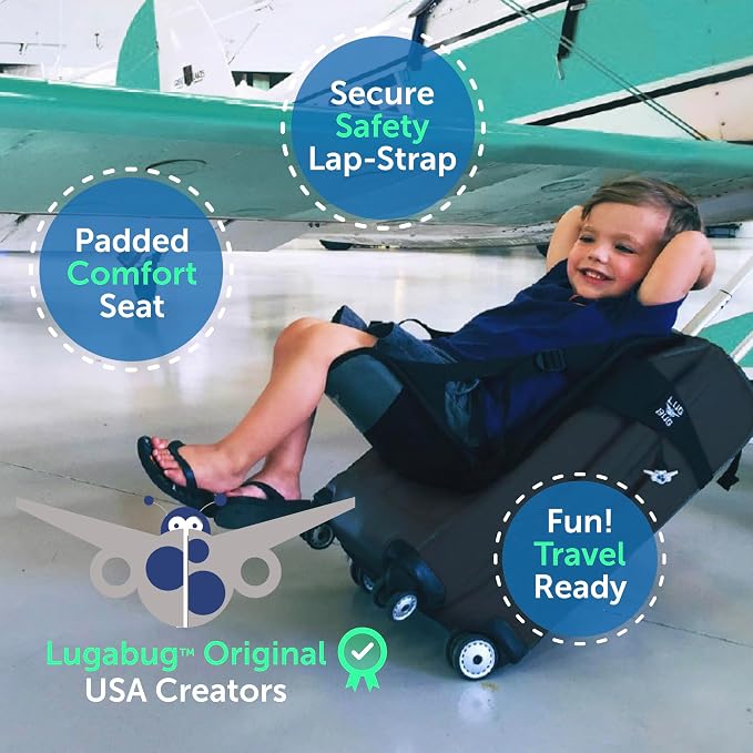 Travel Seat for Kids, The Original and Patented Ride-On Suitcase for Toddlers - Image 3
