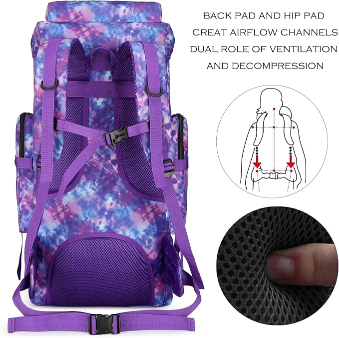 Hiking Backpack for Men 70L/100L Camping Backpack Military Rucksack Molle 3 - Image 4