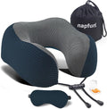 napfun Neck Pillow for Traveling, Upgraded Travel Neck Pillow for Airplane 100% by NAPFUN