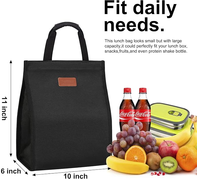 Lunch Bags for Women Insulated Reusable Lunch Tote - Image 2