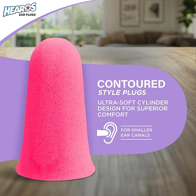 Hearos Sleep Pretty Tonight Foam Ear Plugs, Hearing Protection, 32 NRR - Image 4