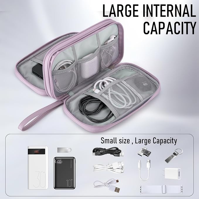 Leather Travel Electronic Organizer - Image 4