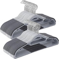 50 Pack Plastic Clothes Hangers Non Slip by BGRQRIQ