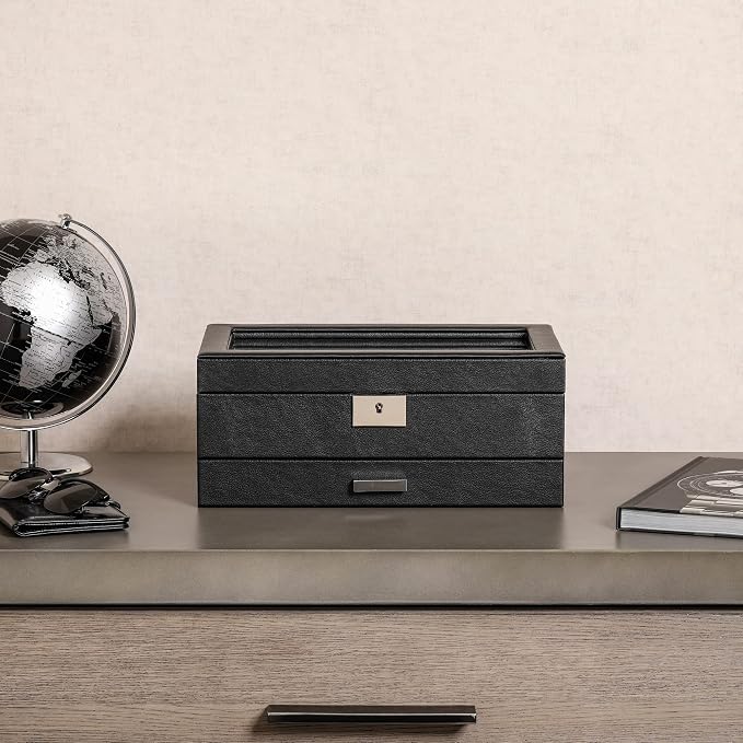 ROTHWELL 10-Slot Watch Box in Leather - Image 8
