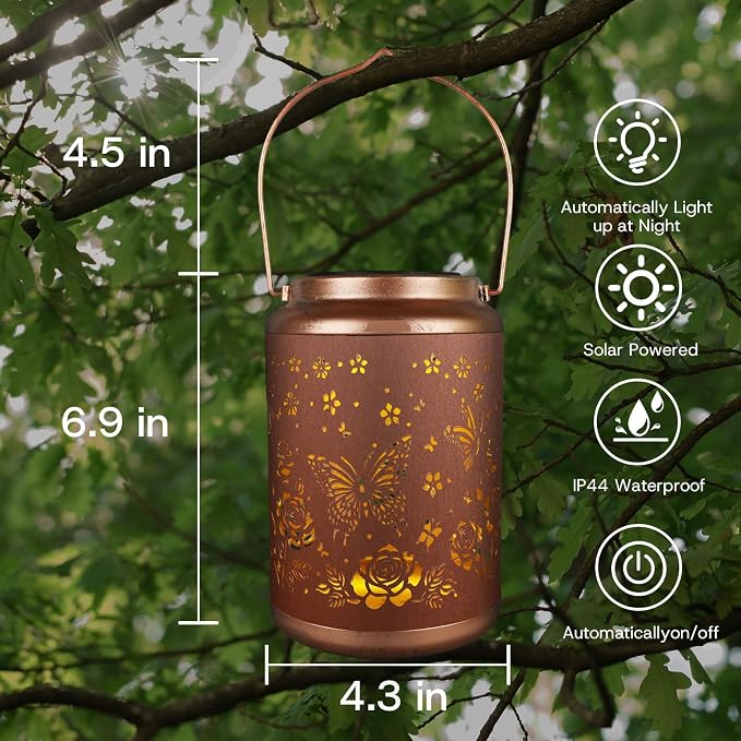 Solar Lanterns Outdoor Waterproof, Outdoor Waterproof Butterfly Garden - Image 5