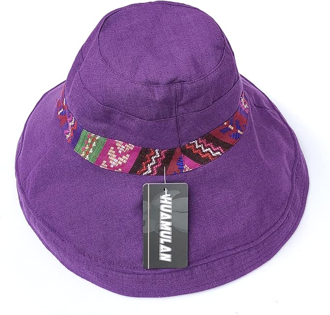 Women Wide Brim Sun Hats Metal Wired Edge Summer UV Protection Beach Fishing Hat - Image 4