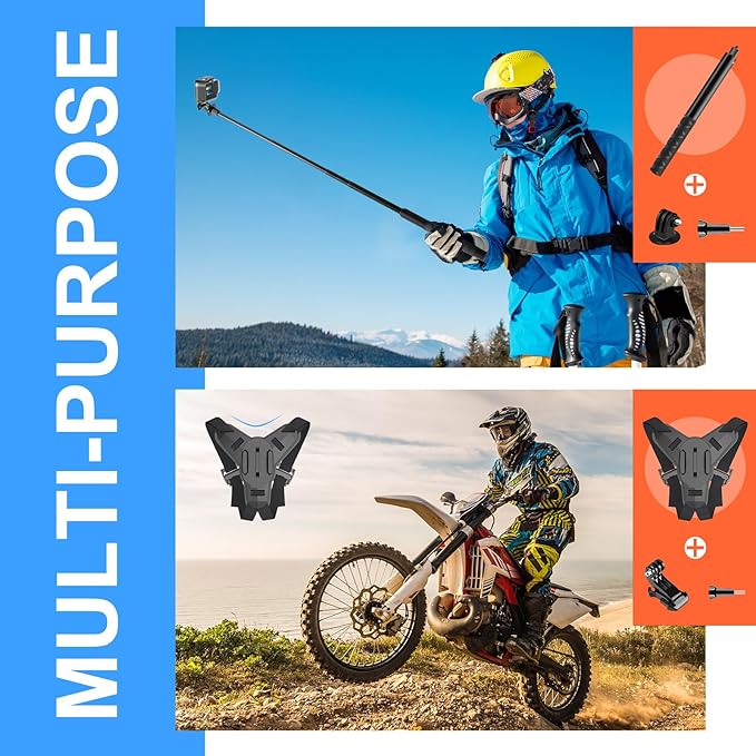 HONGDAK 70in1 Upgrade Action Camera Accessories Kit Compatible - Image 4