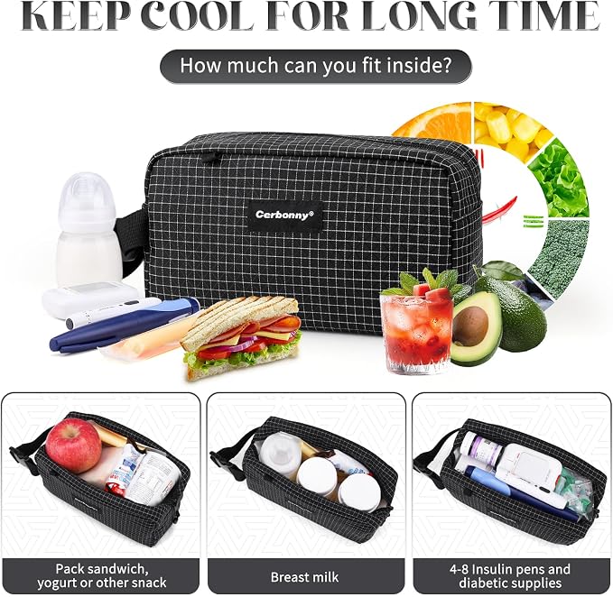 Freezable Lunch Bag, Freezable Snack Bag, Mini Cooler Bag - Image 4