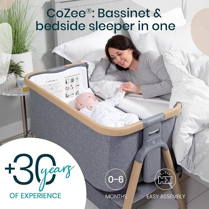 CoZee® 2-in-1 Baby Bassinet & Bedside Sleeper - Image 2