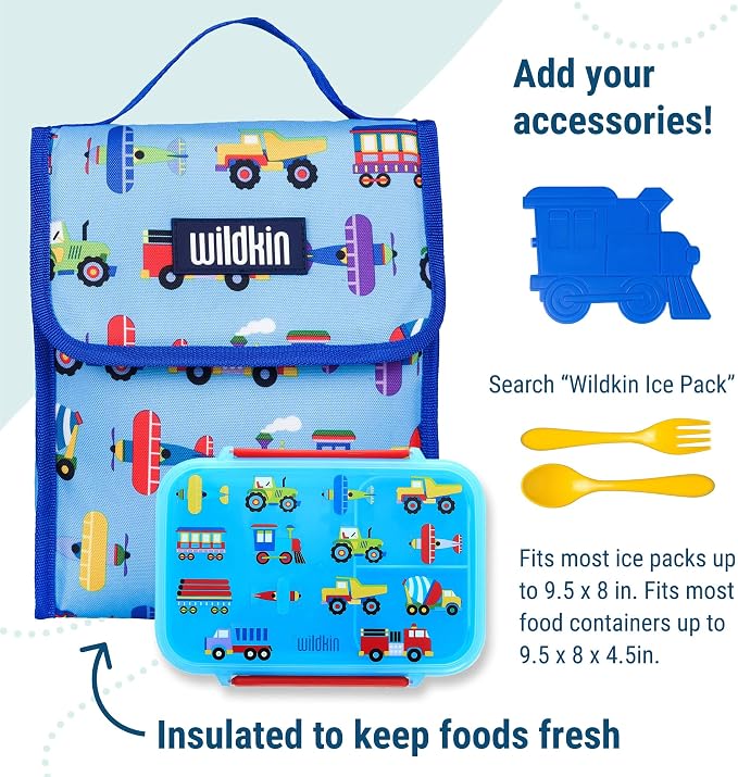 Wildkin Kids Insulated Lunch Bag – Reusable, School & Travel - Image 5