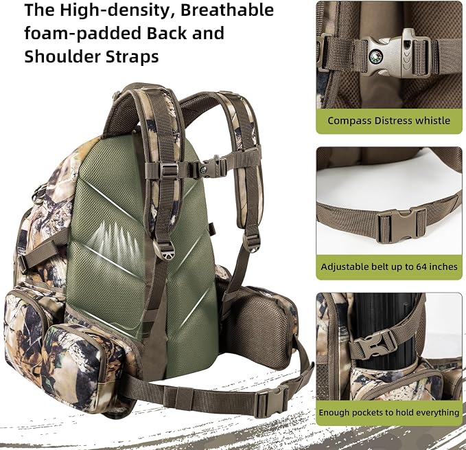 hunting backpack for men Waterproof Camo Pack Hunting gifts for men gear - Image 5