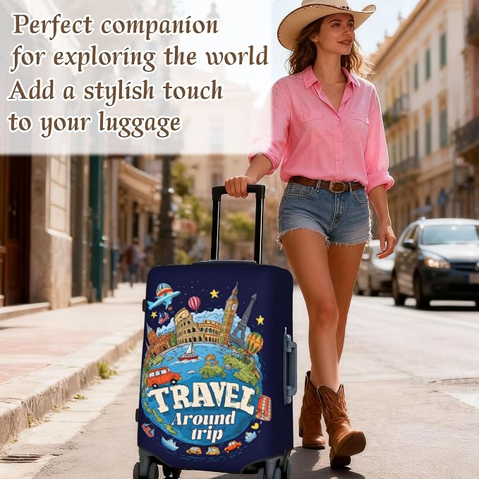 Luggage Cover, Travel Suitcase Covers, Elastic Suitcase Protective Cover - Image 4