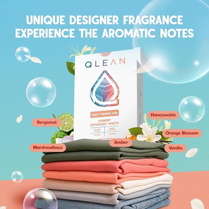 QLEAN Laundry Detergent Sheets – Travel Laundry Detergent Sheets, Eco-Friendly - Image 6