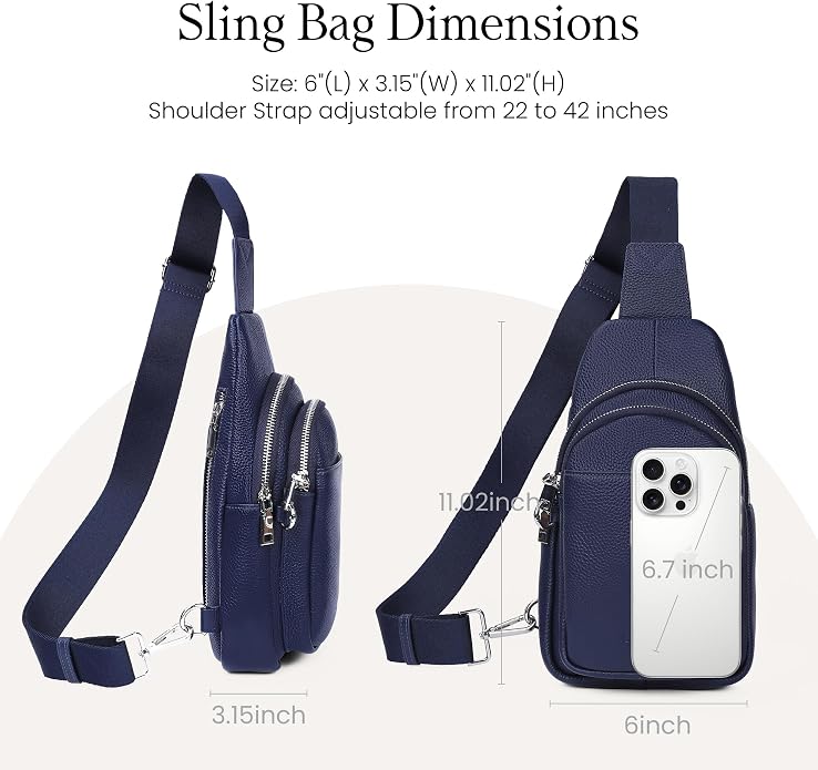 befen Genuine Leather Small Sling Bag - Image 5