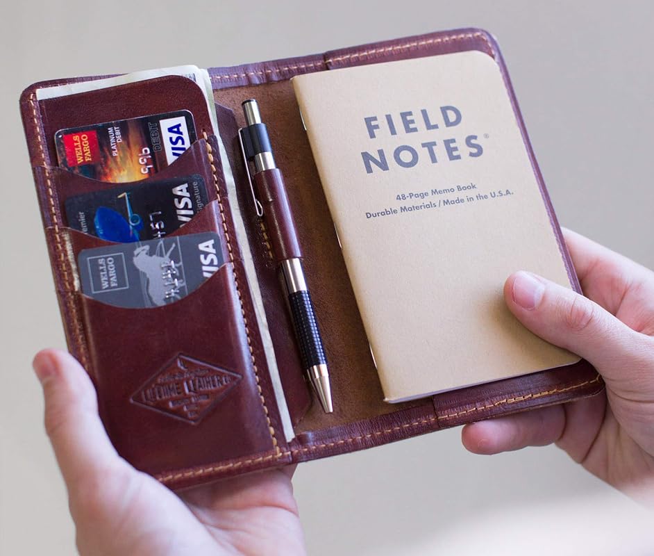 Personalized Leather Field Notes Wallet, Field Notes Cover, Passport Wallet - Image 9