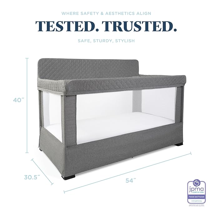 Baby Delight Lunaire Full Size Crib | Breathable Mesh Baby Crib | Tool-Free - Image 3