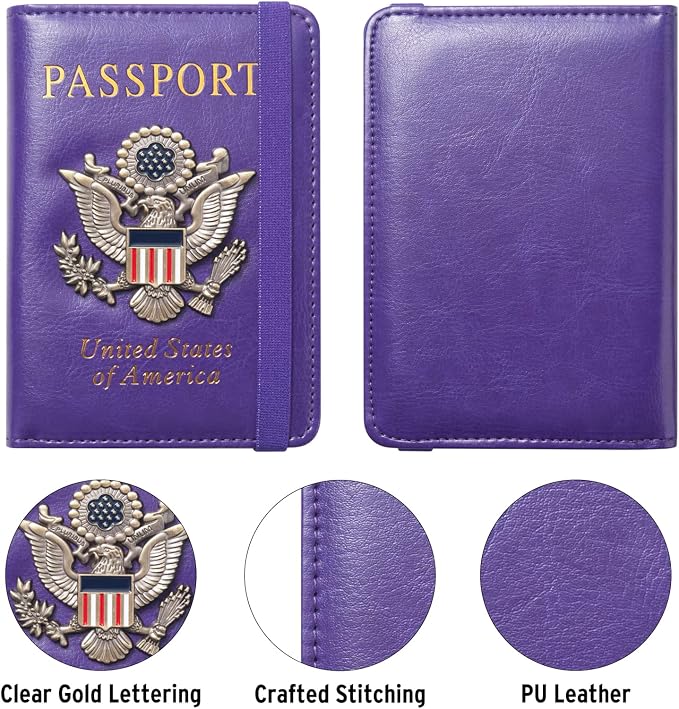 Passport Holder for Travel Passport Cover for Men Passport Wallet Case - Image 3