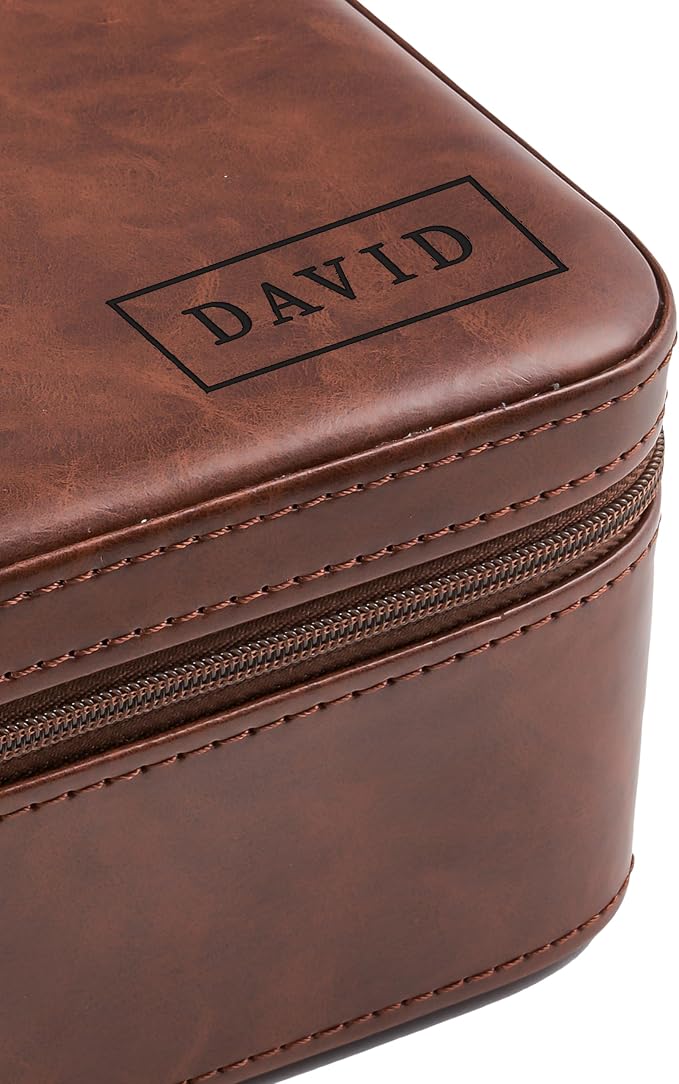 Awesometik Luxury Travel PU Leather Watch Case. Watch Storage Organizer. Watch - Image 6