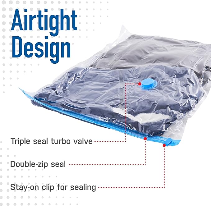 8 Pack Large Vacuum Storage Bags - Image 4