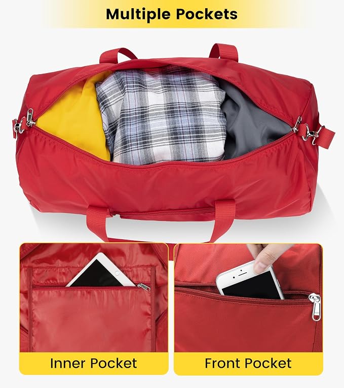 Vorspack Duffel Bag 20-24-28 Inches Foldable Gym Bag - Image 3