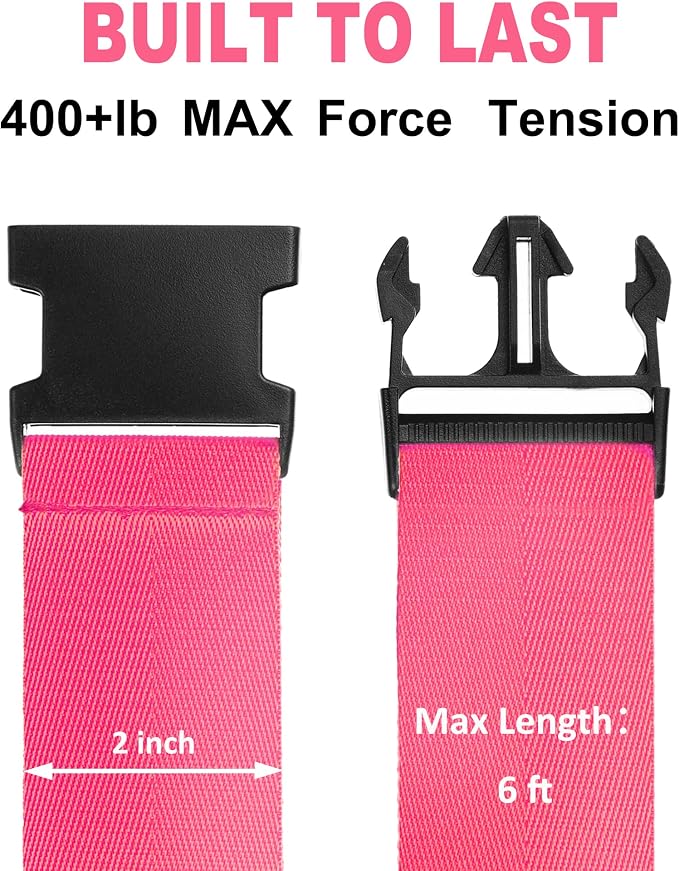 Luggage Straps for Suitcases TSA Approved Travel Belt 8 Pack by Chelmon - Image 2