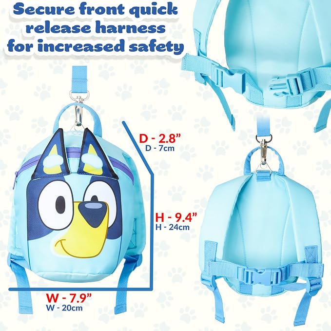 Bluey Backpack with Toddler Safety Harness - Image 6