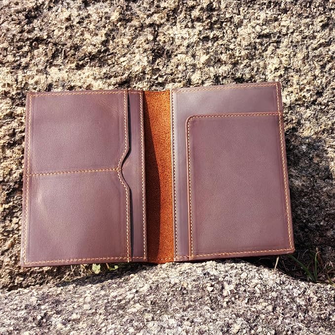 STAR VISTA Albatross Leather Travel Passport Holder, Minimalist Design - Image 3