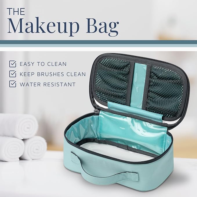 Toiletry Bag Kit Set: Hanging Travel Toiletry Bag + 311 TSA Cosmetic Liquid Bag - Image 5