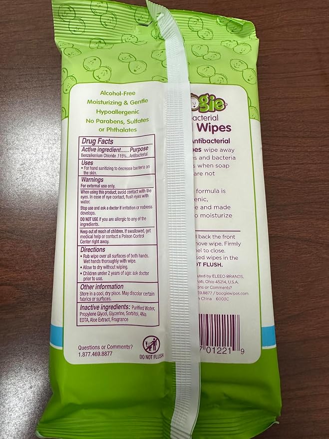 Boogie Antibacterial Hand Wipes by Boogie, Alcohol Free, Hypoallergenic and - Image 13