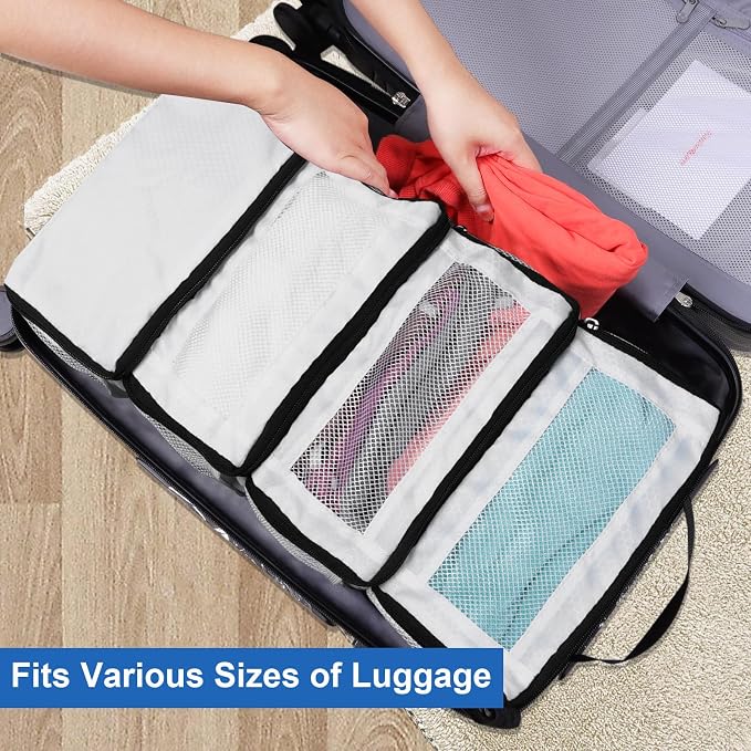 Suitcase Organizer, Travel Luggage Organizer Portable Hanging Travel Shelves - Image 2