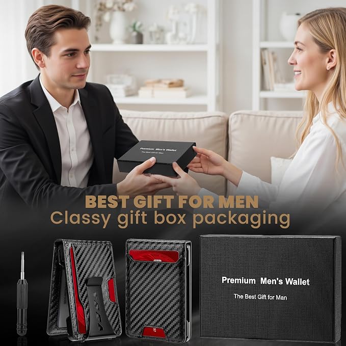 Wallet for Men Newly Upgraded Magnetic Minimalist Slim Men’s Wallet, RFID - Image 7